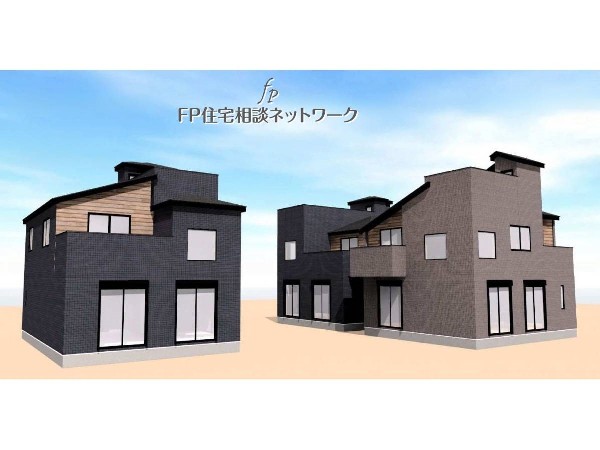 外観:完成予想イメージ：落ち着いた街並みが魅力の閑静な住宅街。便利な生活施設も徒歩圏内に揃い、静かさと利便性を兼ね備えた好立地です。