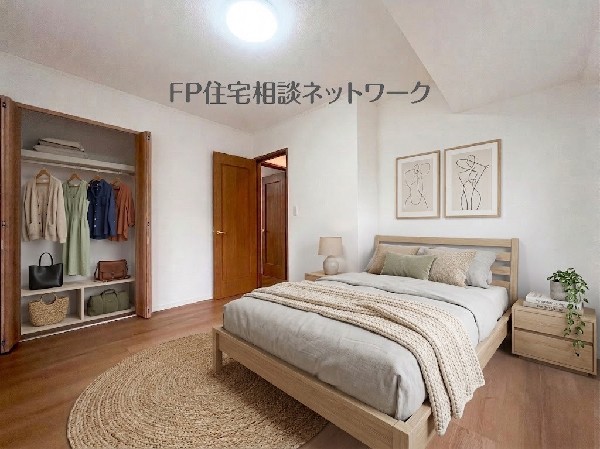 ■寝室■本画像はAIがCGで小物等を作成しており、実際の現地に小物等は設置されておりません。また、販売価格に小物等は含まれておりません。