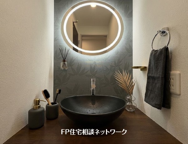 【手洗い】  本画像はAIがCGで家具を作成しており、実際の現地に家具は設置されておりません。また、販売価格に家具等は含まれておりません。