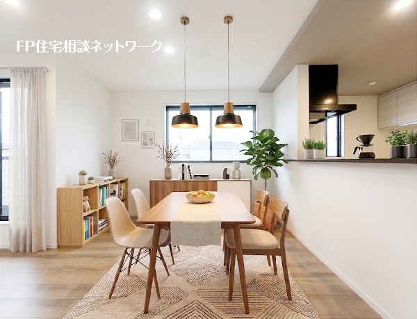 【LDK│18.62帖】  本画像はAIがCGで家具を作成しており、実際の現地に家具は設置されておりません。また、販売価格に家具等は含まれておりません。