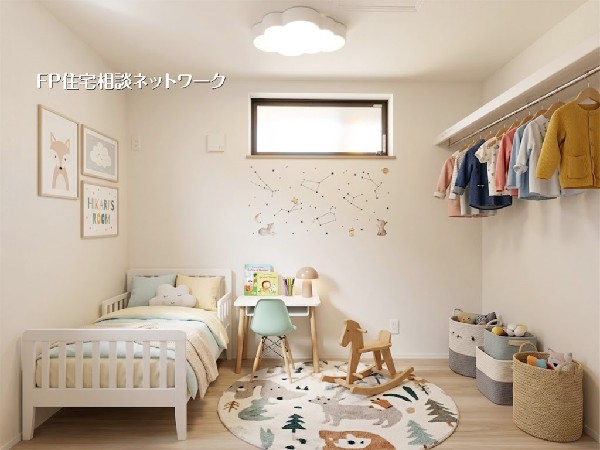 【洋室│4.5帖】  本画像はAIがCGで家具を作成しており、実際の現地に家具は設置されておりません。また、販売価格に家具等は含まれておりません。