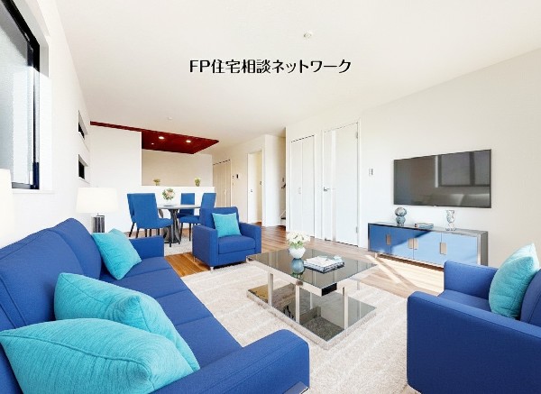 【リビング18.18帖】  本画像はAIがCGで家具を作成しており、実際の現地に家具は設置されておりません。また、販売価格に家具等は含まれておりません。