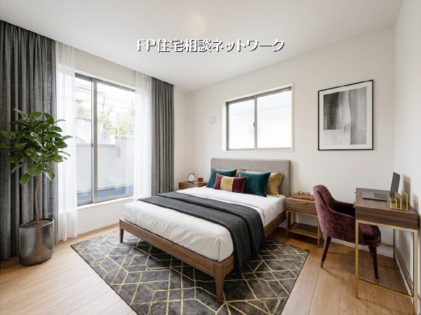 【洋室│6.1帖】  本画像はAIがCGで家具を作成しており、実際の現地に家具は設置されておりません。また、販売価格に家具等は含まれておりません。