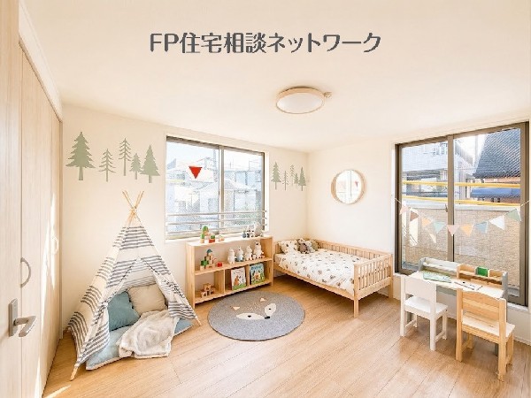 ■子供部屋■  本画像はAIがCGで小物等を作成しており、実際の現地に小物等は設置されておりません。また、販売価格に小物等は含まれておりません。