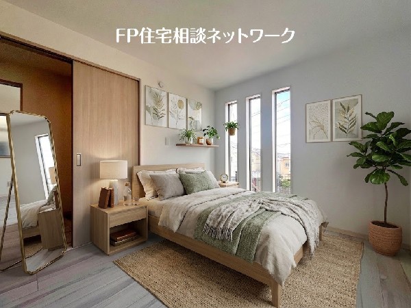 ■寝室■本画像はAIがCGで家具作成しており、実際の現地に家具は設置されておりません。また、販売価格に家具等は含まれておりません。