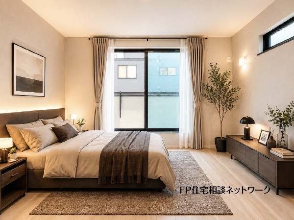 ■寝室■本画像はAIがCGで家具作成しており、実際の現地に家具は設置されておりません。また、販売価格に家具、小物等は含まれておりません