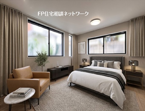 【洋室│7.5帖】本画像はAIがCGで家具を作成しており、実際の現地に家具は設置されておりません。また、販売価格に家具等は含まれておりません。
