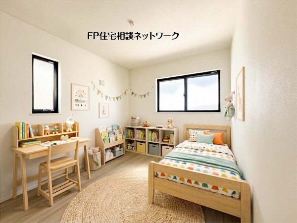 【洋室│5.2帖】  本画像はAIがCGで家具作成しており、実際の現地に家具は設置されておりません。また、販売価格に家具等は含まれておりません。