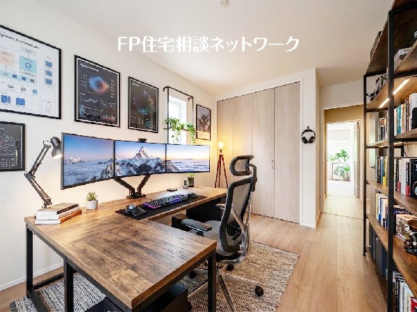 【洋室│6.5帖】  本画像はAIがCGで家具を作成しており、実際の現地に家具は設置されておりません。また、販売価格に家具等は含まれておりません。