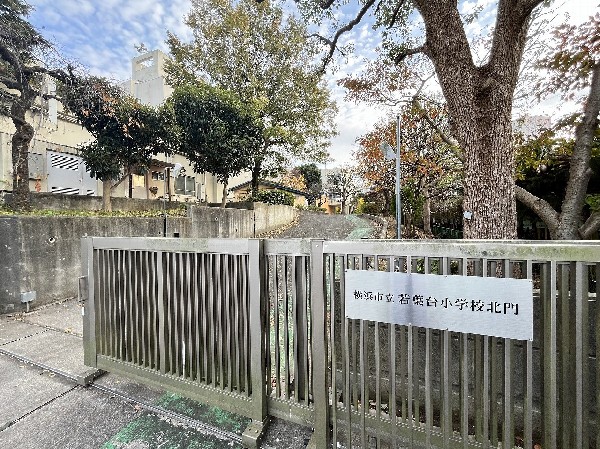 周辺環境:若葉台小学校(お子様が一日の中でも長い時間を過ごす小学校。のびのびと過ごし、広い校庭で元気に駆け回ったり、どんどん成長していくお子様の姿が目に浮かびます。)