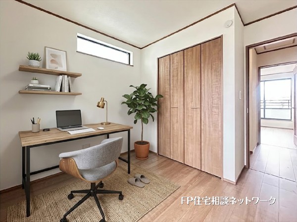 【洋室│6.12帖】本画像はAIがCGで家具作成しており、実際の現地に家具は設置されておりません。また、販売価格に家具等は含まれておりません。