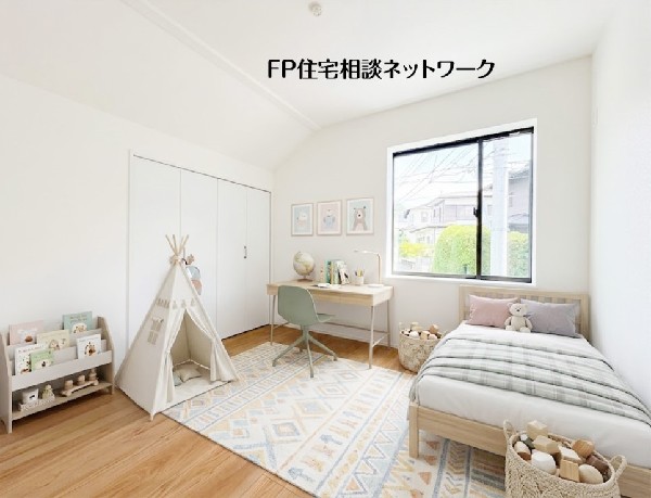 【洋室│5.1帖】  本画像はAIがCGで家具を作成しており、実際の現地に家具は設置されておりません。また、販売価格に家具等は含まれておりません。