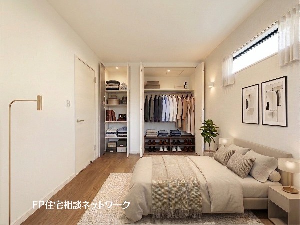 ■寝室■本画像はAIがCGで家具作成しており、実際の現地に家具は設置されておりません。また、販売価格に家具、小物等は含まれておりません。