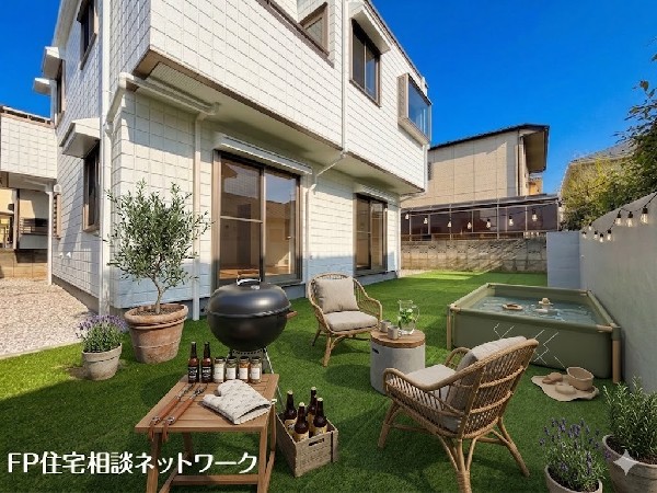 外観:■お庭■本画像はAIがCGで家具作成しており、実際の現地に家具は設置されておりません。また、販売価格に家具等は含まれておりません。