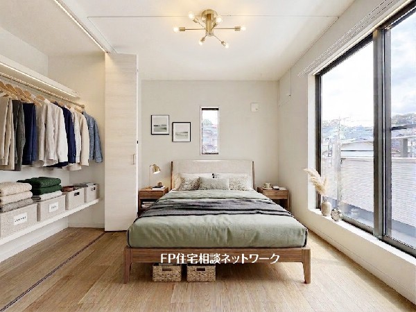 ■寝室■本画像はAIがCGで家具作成しており、実際の現地に家具は設置されておりません。また、販売価格に家具、小物等は含まれておりません。