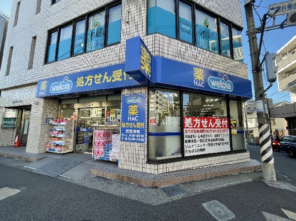 周辺環境:ハックドラッグ青葉台店(ドラックストアの需要は年々増加しています。その理由は商品の多様化と低 価格なことが理由なようです。今やなくてはならない施設です。)