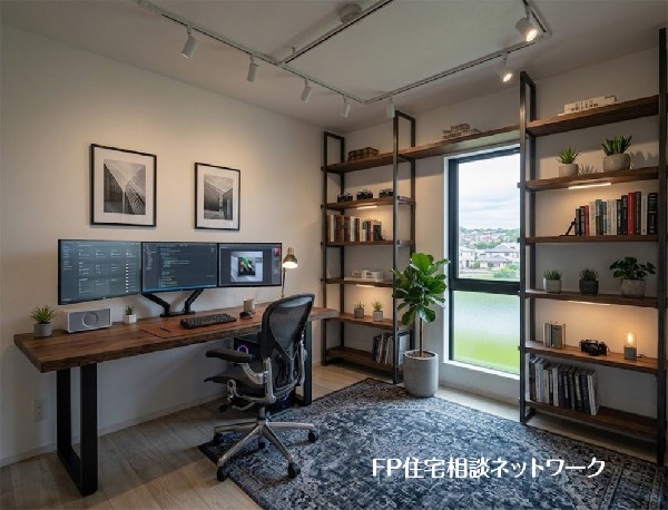【洋室│5.8帖】  本画像はAIがCGで家具を作成しており、実際の現地に家具は設置されておりません。また、販売価格に家具等は含まれておりません。