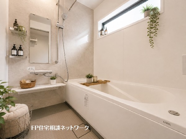 ■浴室■本画像はAIがCGで家具作成しており、実際の現地に家具は設置されておりません。また、販売価格に家具、小物等は含まれておりません。