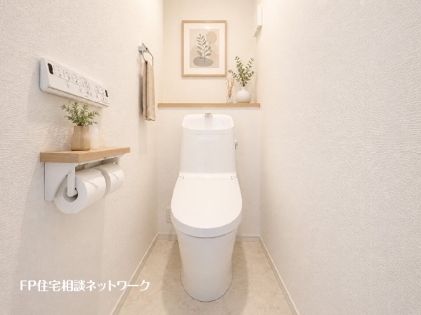 ■トイレ■本画像はAIがCGで家具作成しており、実際の現地に家具は設置されておりません。また、販売価格に家具、小物等は含まれておりません。