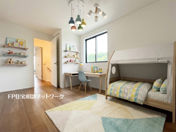 【洋室│6.3帖】  本画像はAIがCGで家具を作成しており、実際の現地に家具は設置されておりません。また、販売価格に家具等は含まれておりません。