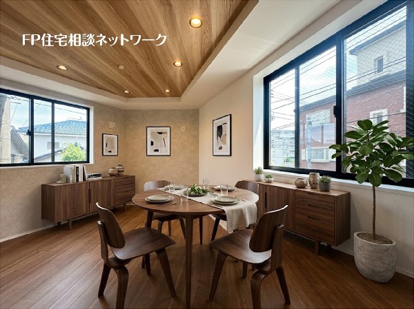 【LDK】  本画像はAIがCGで家具を作成しており、実際の現地に家具は設置されておりません。また、販売価格に家具等は含まれておりません。