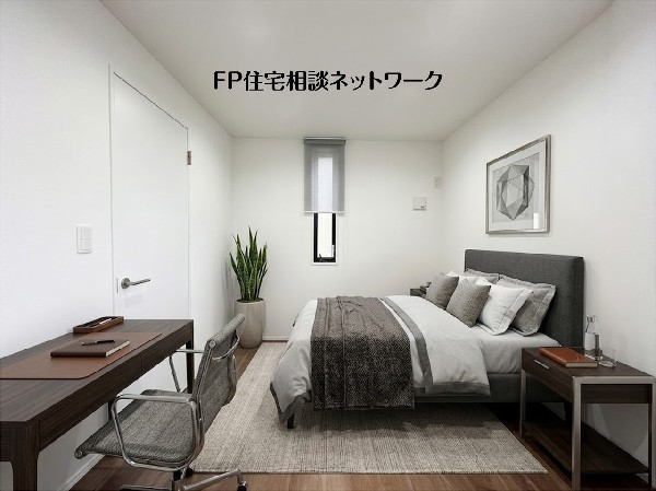 【洋室│6帖】  本画像はAIがCGで家具を作成しており、実際の現地に家具は設置されておりません。また、販売価格に家具等は含まれておりません。