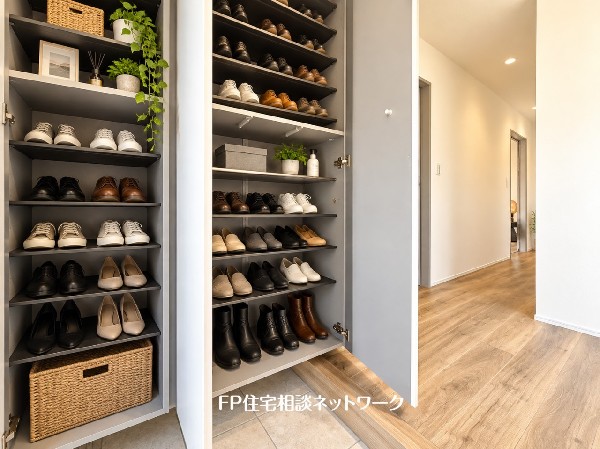 本画像の靴、植栽、小物等はCG生成の配置イメージです。販売価格にこれらは含まれず、付帯しません。