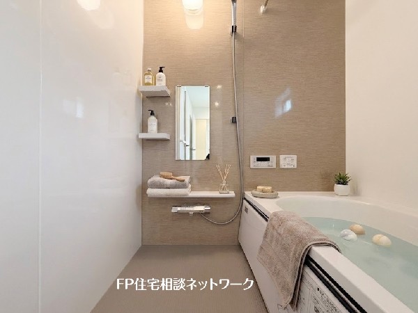 ■浴室■本画像はAIがCGで家具作成しており、実際の現地に家具は設置されておりません。また、販売価格に家具、小物等は含まれておりません。