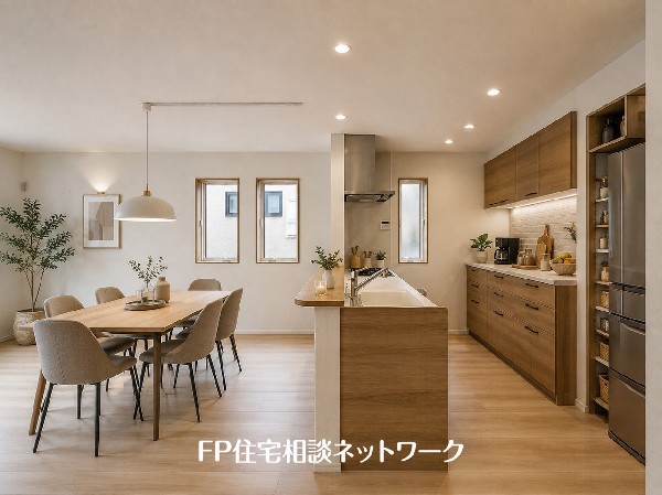 ■キッチン■本画像はAIがCGで家具作成しており、実際の現地に家具は設置されておりません。また、販売価格に家具等は含まれておりません。
