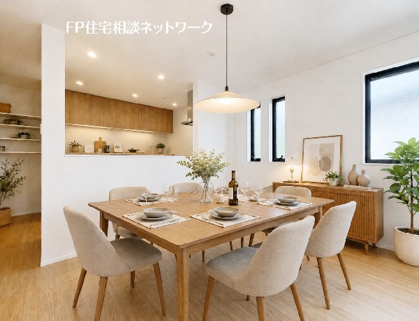 【LDK│21.7帖】  本画像はAIがCGで家具を作成しており、実際の現地に家具は設置されておりません。また、販売価格に家具等は含まれておりません。