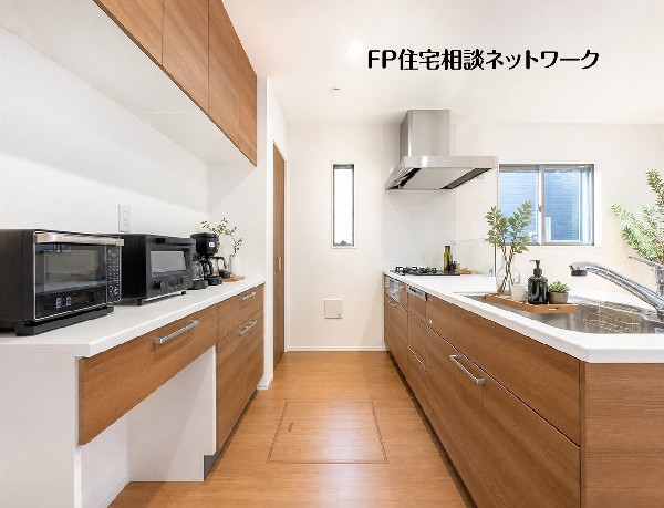 【キッチン】本画像はAIがCGで家具を作成しており、実際の現地に家具は設置されておりません。また、販売価格に家具等は含まれておりません。