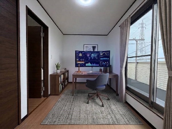 ■洋室■  ※本画像はAIがCGで家具作成しており、実際の現地に家具は設置されておりません。また、販売価格に家具等は含まれておりません。