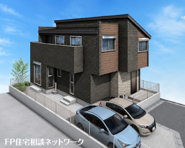 外観:完成予想イメージ：四季を通じて自然と触れ合えるスポットが周辺には盛りだくさん！目の前に広がる開放感とゆとり、暮らしの夢を育む理想の住まいがここにはあります。
