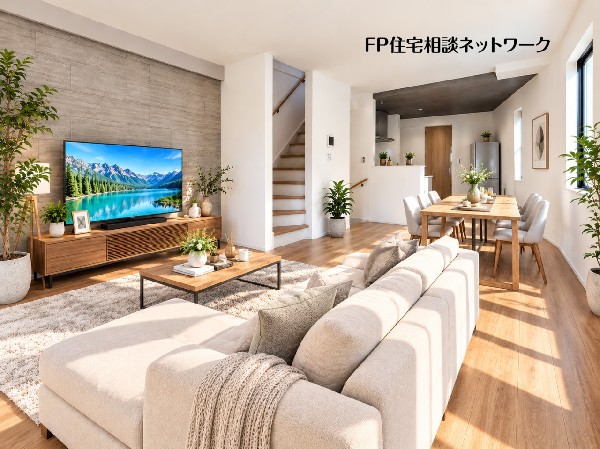 本画像のTV、TV台、家具、ラグ、植栽等はCG生成の配置イメージです。販売価格にこれらは含まれません。