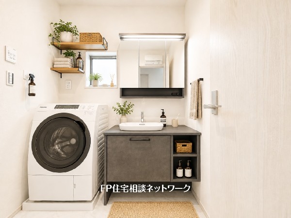 ■洗面所■本画像はAIがCGで家具作成しており、実際の現地に家具は設置されておりません。また、販売価格に家具、小物等は含まれておりません。