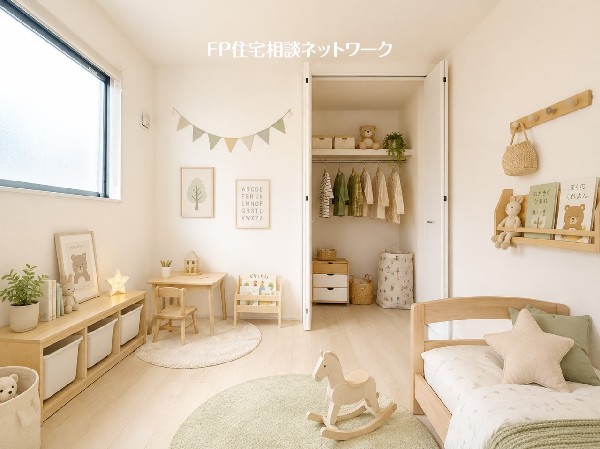 ■子供部屋■本画像はAIがCGで家具作成しており、実際の現地に家具は設置されておりません。また、販売価格に家具、小物等は含まれておりません。