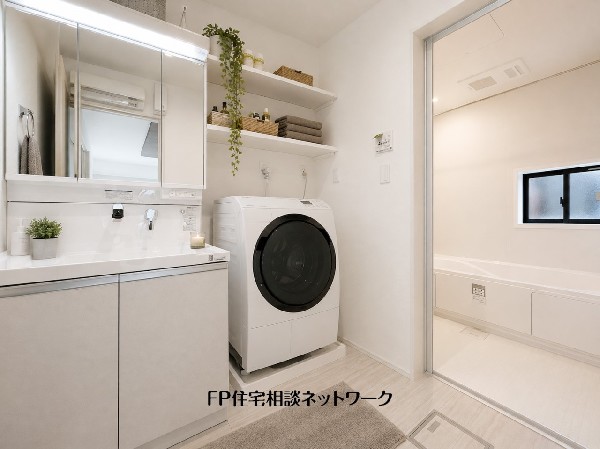 ■洗面所■本画像はAIがCGで家具作成しており、実際の現地に家具は設置されておりません。また、販売価格に家具、小物等は含まれておりません。