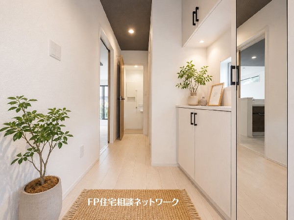 ■玄関■本画像はAIがCGで家具作成しており、実際の現地に家具は設置されておりません。また、販売価格に家具、小物等は含まれておりません。