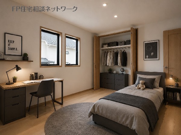 建物プラン例　延床面積100m2　2階建て　価格2400万円（税込）