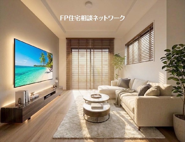 【LDK│16.1帖】  本画像はAIがCGで家具を作成しており、実際の現地に家具は設置されておりません。また、販売価格に家具等は含まれておりません。