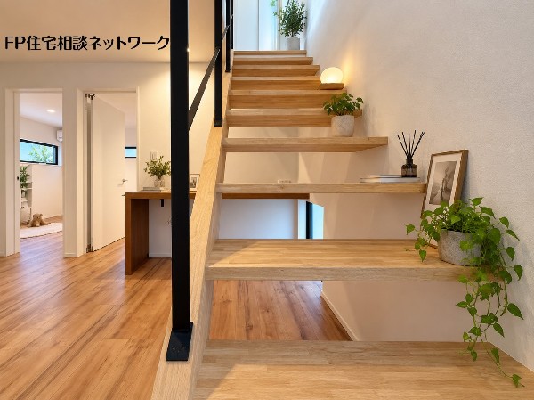 ■階段■本画像はAIがCGで家具作成しており、実際の現地に家具は設置されておりません。また、販売価格に家具、小物等は含まれておりません。