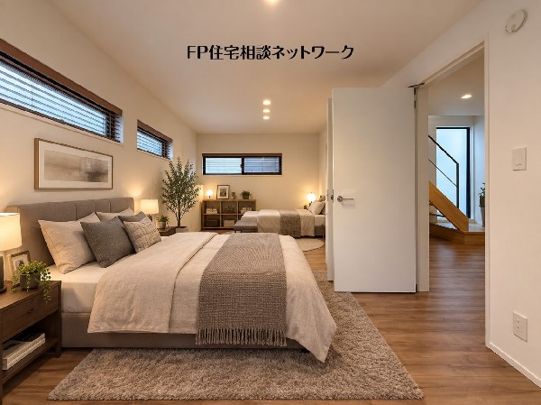 ■洋室■本画像はAIがCGで家具作成しており、実際の現地に家具は設置されておりません。また、販売価格に家具、小物等は含まれておりません。