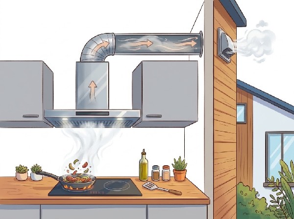 【換気扇】調理中の煙や油、ニオイを屋外へ排出する設備です。戸建では、ダクトを用いるシロッコファンや壁に直接設置するプロペラファンが主流です。