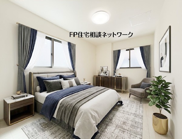 【洋室│7.5帖】  本画像はAIがCGで家具を作成しており、実際の現地に家具は設置されておりません。また、販売価格に家具等は含まれておりません。