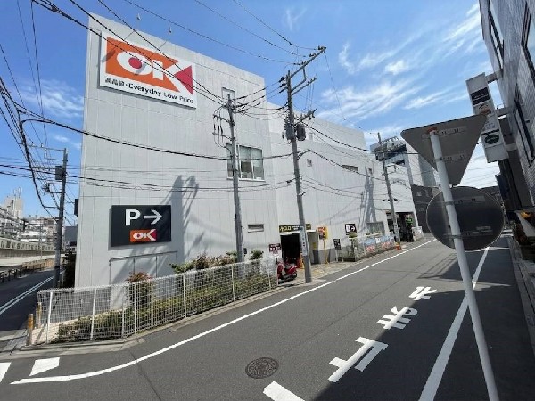 周辺環境:オーケー登戸(品質の良い商品の中から、価値のある商品・美味しい商品・鮮度の良い商品・健康に良い商品・便利な商品を慎重に選んで販売しています。)