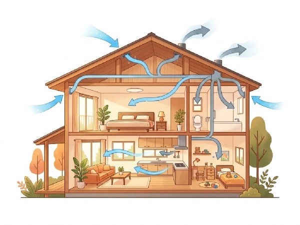 【24時間換気】シックハウス症候群などを防ぐため、住宅全体の空気を機械で常に入れ替えるシステムです。2003年からすべての住宅に設置が義務化されています。