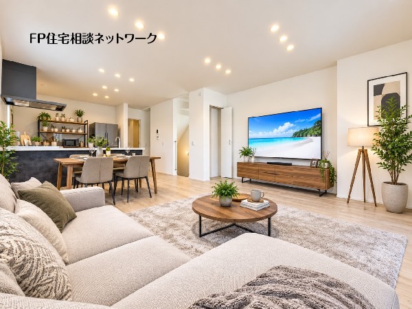 本画像はCGで作成しており、実際の現地にTV、家具は置かれておりません。また販売価格に家具は含ません。