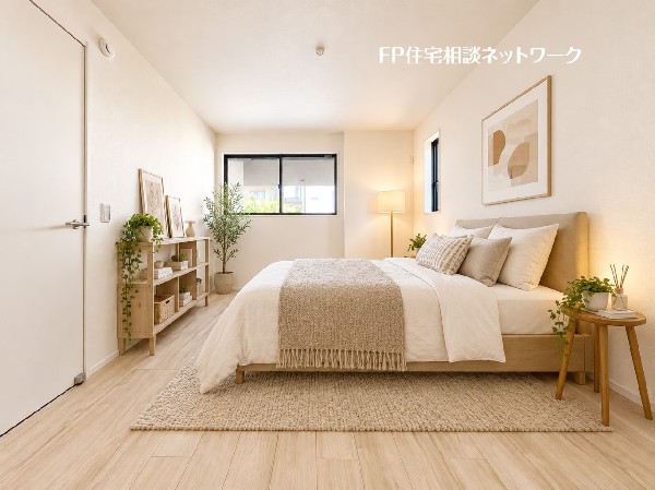 本画像はCGで作成しており、実際の現地にベッド、照明、家具は置かれておりません。また販売価格に家具は含ません。