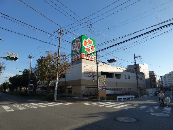 周辺環境:ライフ下野谷町店(鶴見周辺で一番の広さ、品揃えのスーパー。清潔感のある店内で買い物しやすい。営業時間は9時半～22時。)