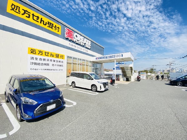 周辺環境:クリエイトS・D鶴見下末吉店(医薬品、化粧品、日用品、ベビー用品はもちろん、野菜、冷凍食品、酒、たばこも取扱う。処方箋受付可。)